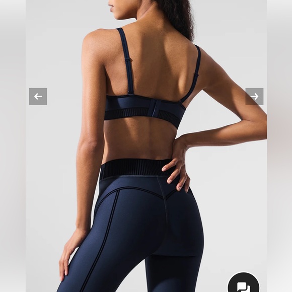 Alo Yoga Airlift Line Up Bra and High - Waist 7/8 Legging - Picture 3 of 9
